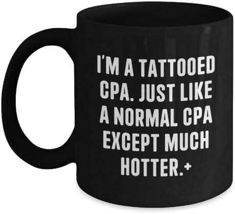 Witty Hotter Cpa Black Coffee Mug for Friends Novelty Birthday Gift image 4