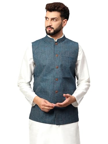 LATEST CHIKAN Men's Traditional Cotton Nehru Jacket/Waistcoat