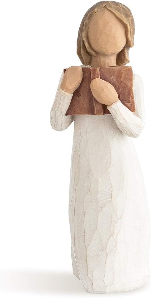 Willow Tree Love of Learning, Open Books, Open Minds, A Gift for Graduates, Students, Teachers, Caregivers, to Celebrate Special Accomplishments and Milestones, Sculpted Hand-Painted Figure
