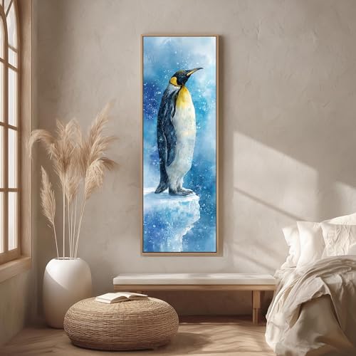 Impression pingouin bleu décoration murale grand format luxe - 2