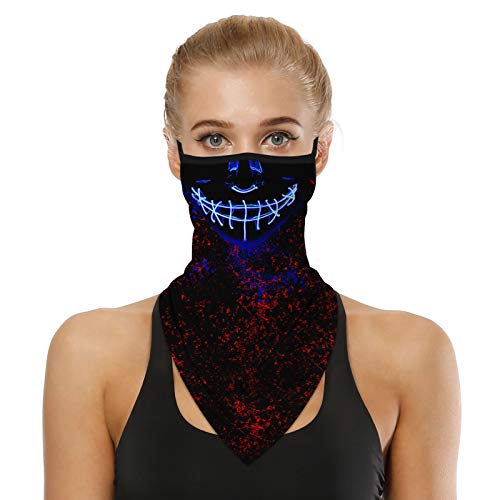 Lenço de pescoço, Andoer Polaina de pescoço com presilhas de orelha elástica respirável lenço de cob