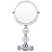 Makeup Mirror, 360 Degree Swivel Vanity Mirror, Crystal Cosmetic Mirror, 1X/5X Magnifying Double Sided Mirror,Adjustable Makeup Mirror M020