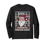 Santas Xmas Ugly Christmas Möbelhersteller Langarmshirt