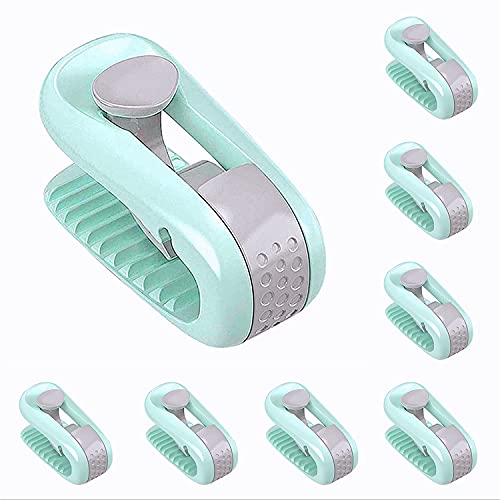 FaceColor 布団クリップ 布団固定器 布団固定用 クリップ 滑り止め 固定クランプ 布団ずれ落ちクリップ 布団の中身のズレ落ち防止 無針アンチシフト 布団を傷めません 夏の掛け布団 羽毛布団 対応 すべての季節で利用可能 軽量でコンパクト 取り付けが簡単です 8枚セット ライトグリーン