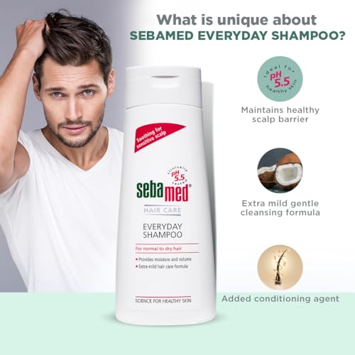 Sebamed Everyday Shampoo |pH 5.5|Soothing for sensitive scalp| Normal to Dry scalp | Dermatologically & clinically tested | 200ml - Image 5