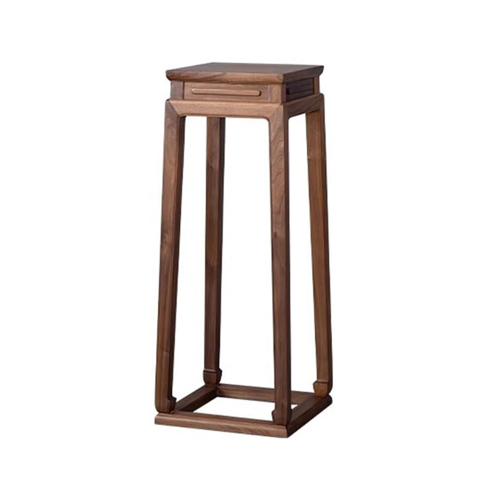 S5b8W3g7 Pedestal Chinese Black Walnut Bonsai Rack Planter Stand Decor