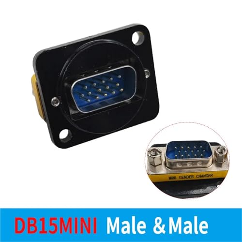 Conector VGA hembra DB15 para panel, la solución gris para tus enchufes DB9 2