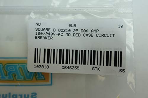 SQUARE D QO260 60A 2P Molded CASE Circuit Breaker 120/240V-AC D646255 - Thumbnail 6