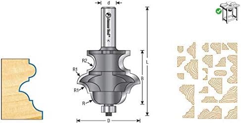 Amana Tool - (54200) Carbide Tipped Classical Multi-Form 2-1/4 Dia x 1-7/8 x 1/2" Shank