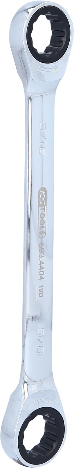 Clé polygonale a cliquet KS Tools 503.4404-E Chrome Plus outillage atelier Ø 9/16" x 5/8" mm