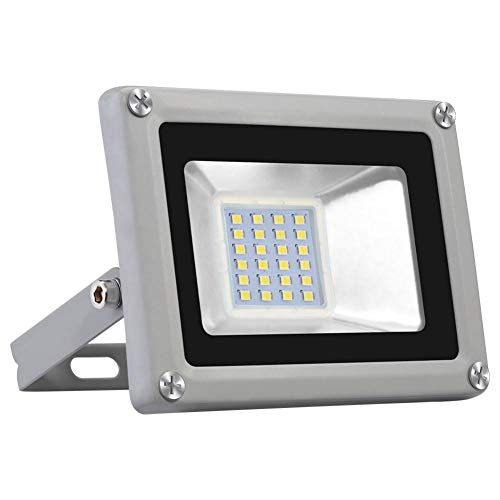 20W LED Flood Light, 6500K Daylight White Ultra Thin LED Warehouse Lighting, for Garage Factory Workshop Gym Commercial Bay Shop Lighting, Ship from USA - 110V