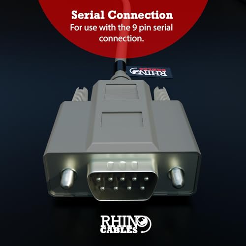 rhinocables - 9 Pin Serial Extension Lead, Gold, 3m - Image 3