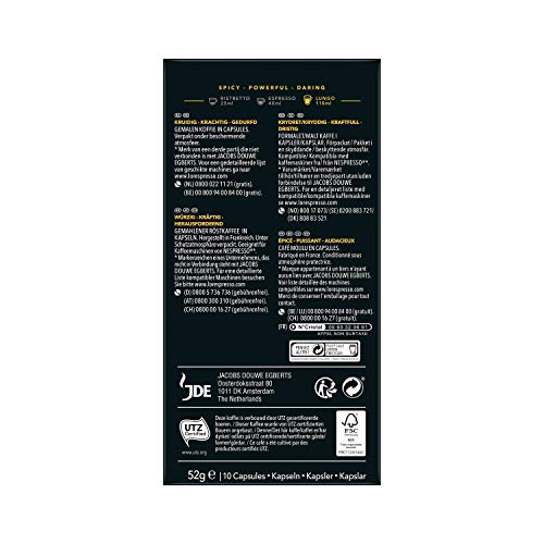 'or espresso capsules lungo estremo intensité 10 x10 52g - vue 7