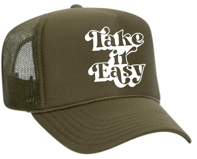 TAKE IT Easy Retro Trucker Hat