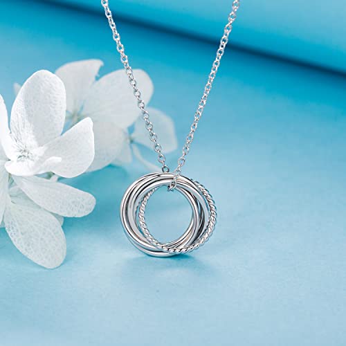 Birthday Gifts for Women Sterling Silver 30th 40th 50th 60th 70th 80th 90th Birthday Necklace For Her 3 4 5 6 7 8 9 Decade Jewelry 30 40 50 60 70 80 90 Years Old2