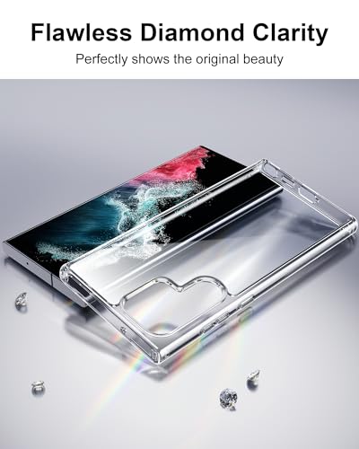 Image of HOOMIL Clear Case for Samsung Galaxy S22 Ultra, Anti-Yellowing