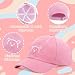 kodinsiivous 2 Paar Baby Kinder Baseball Cap, Verstellbar Sonnenhut Baby Kappe für 2–6 Jahre Junge Mädchen, Snapback Baumwolle Baseballmütze with Bärenmuster Kleinkind Sonnenhut