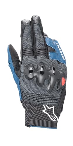 Gants de moto Alpinestars Morph Sport noirs et bleus en taille L