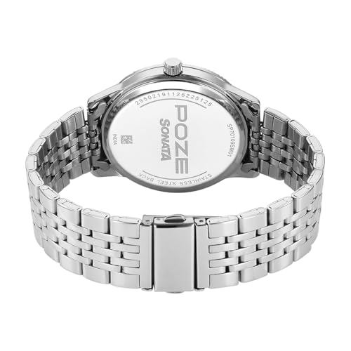 Image of Sonata Poze 8 Quartz Analog with Tiffany Blue Dial IPS Stainless Steel Strap Watch for Men - SP70109SM01W