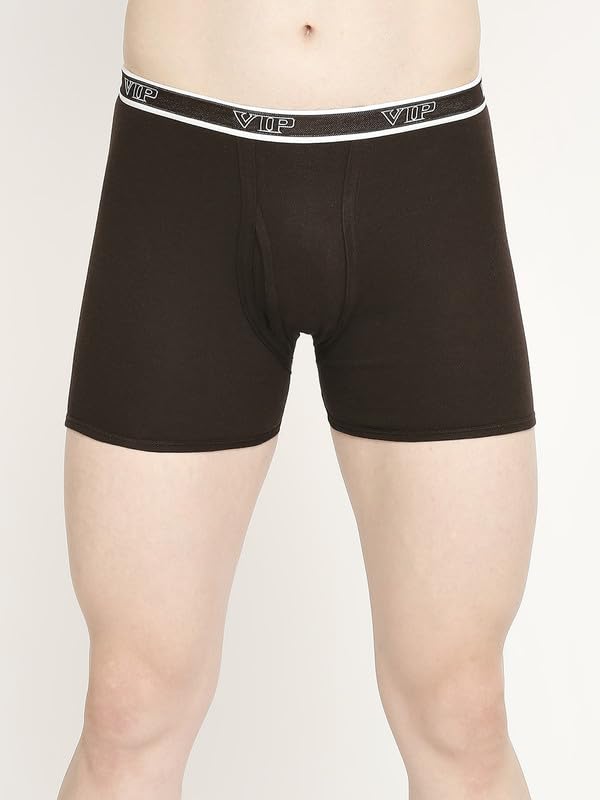 Image of VIP Advanta 100% Ribbed Cotton Fabric Trunk Combo Set for Mens with Covered Elastic Waistband