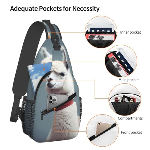 Bolso Sling Unisex tipo Chest Bag negro para viaje miniatura 3
