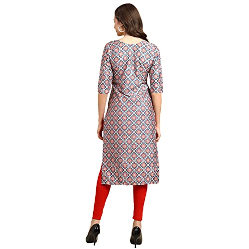 Image of Pinkmint Women's Crepe Digital Printed Straight Kurta