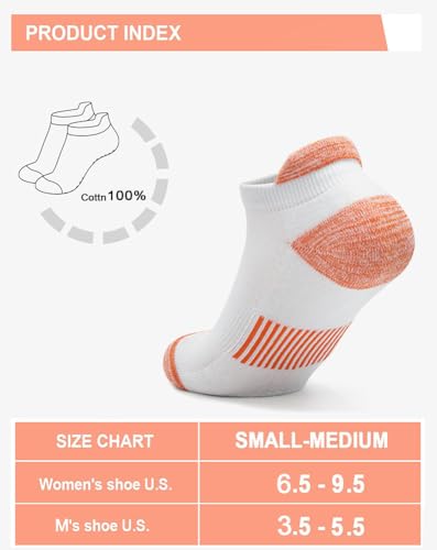 Womens Ankle Socks 6 Pairs Anti-blister Thick Cushioned Wicking Odor Resist Athletic Running Socks With Heel Tab3