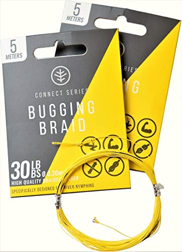 Tresse Anti-Bugging Pêche à la Mouche en Rivière Jaune 30LB