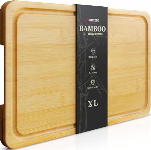 Image of Astercook Nature Bamboo Cutting Boards for Kitchen