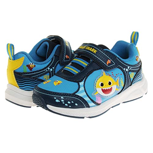 Nickelodeon Boys Baby Shark – Light Up Sneakers Kids Lightweight Tennis Breathable Character Athletic Running Shoes (Size 12 Little Kid) #TOP4