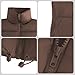 Century Star Brown Puffer Vest Women Girls - Cropped Fall Winter Outerwear Puffy 2025 Quilted Top Jacket Coat Gilet Sleeveless Zip Large