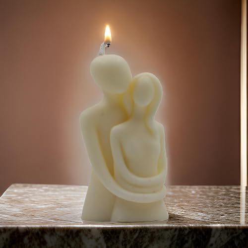 Image of Ein Sof Valentine Day Special Love Couple Candle - Scented Vanilla Valentine's Day Decoration Items, Romantic Gift for Girlfriend Husband Wife Boyfriend, 10-12 Hour Long Burning Candles