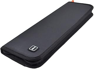 Travel Tie Case - Premium Tie Holder for Tie Necktie Bow Tie Bar and Cufflinks - Mens Portable Tie Storage Box - Tie Storage Case Gift for Men - Men's Travel Tie & Cufflinks Holder