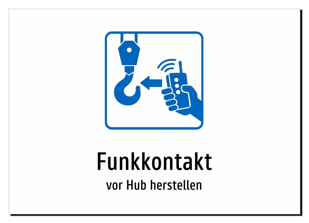 38313-DE-S-09 | Funkkontakt - vor Hub herstellen