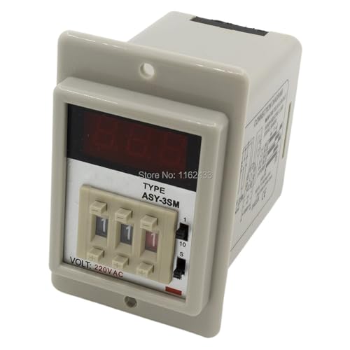Relé temporizador ASY-3SM blanco CA 220V automático para cuadro eléctrico