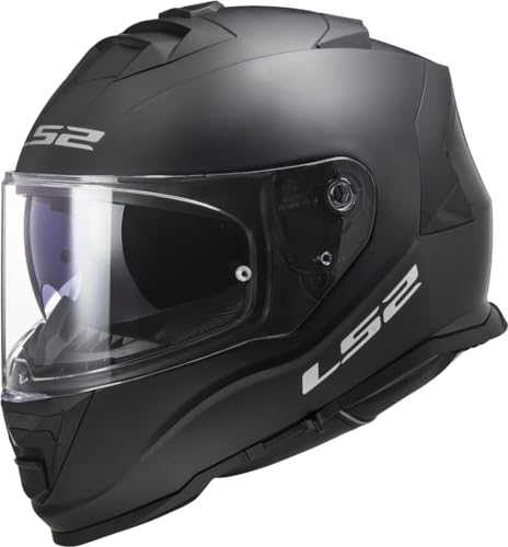 Casque moto intégral LS2 Storm II Noir Mat visière solaire écran antibuée