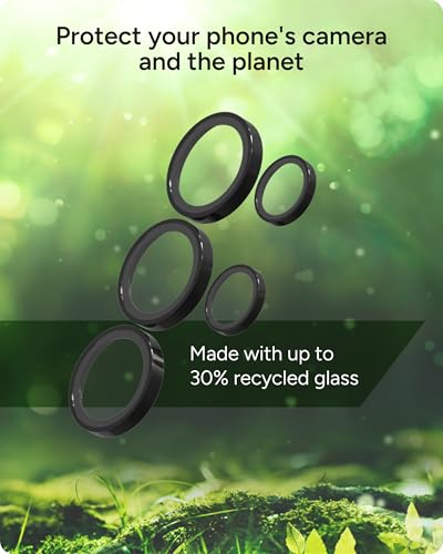 Image of ZAGG Glass Elite Anti-Reflective Samsung Galaxy S25 Ultra Camera Lens Protector - Anti-Glare Technology, Maximum Impact & Scratch Resistance, Smudge-Free Surface, Recycled Materials