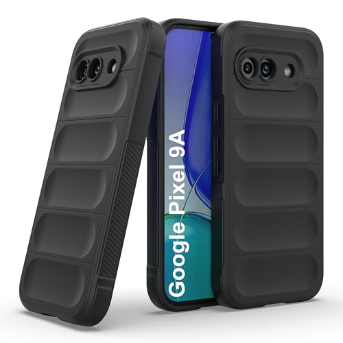 Image of amazon basics Back Case Cover for Google Pixel 9A | Compatible for Google Pixel 9A Back Cover | Liquid Silicon Magic Case with Camera Protection | Black