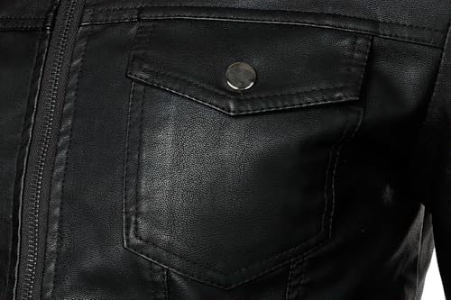 Leather Jacket Mens Motorcycle Biker Jackets4