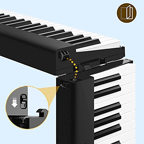 Clavier pliable avec Bluetooth, piano numérique portable à 88 touches, comprend un support de musique, des touches… - Les Beatles, Paul McCartney, John Lennon, RIngo Starr, George Harrison Clavier pliable avec Bluetooth, piano numérique portable à 88 touches, comprend un support de musique, des touches… – Image 4