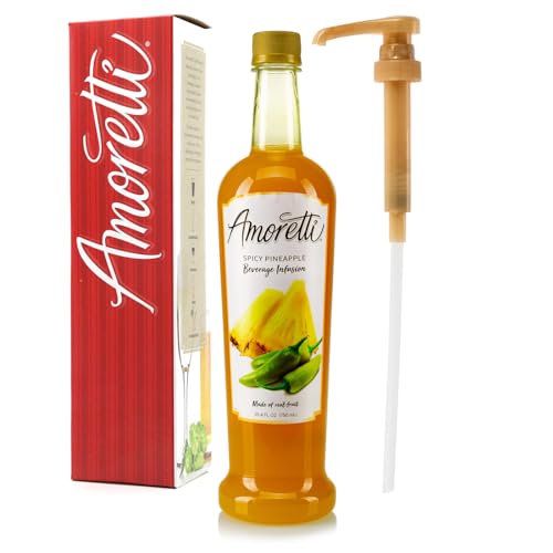 image for Amoretti - Spicy Pineapple Beverage Infusion - Drink Mix & Water Enhan