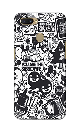 Image of Printed Hard Back Cover Case for Oppo A7 | Oppo A5s | Oppo A12 | Oppo A11k | Oppo A12s Back Cover (Mixed Cartoon) -702