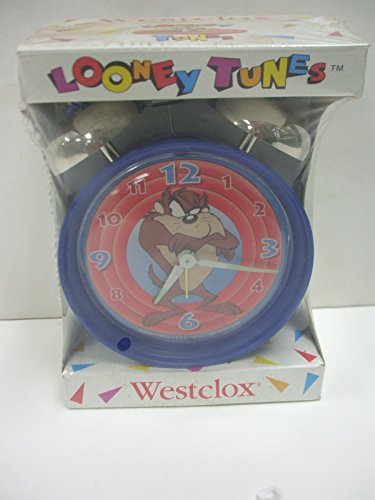 Westclox Looney Tunes Wind Up Taz/Tasmanian Devil Twin Bell Analog Alarm Clock