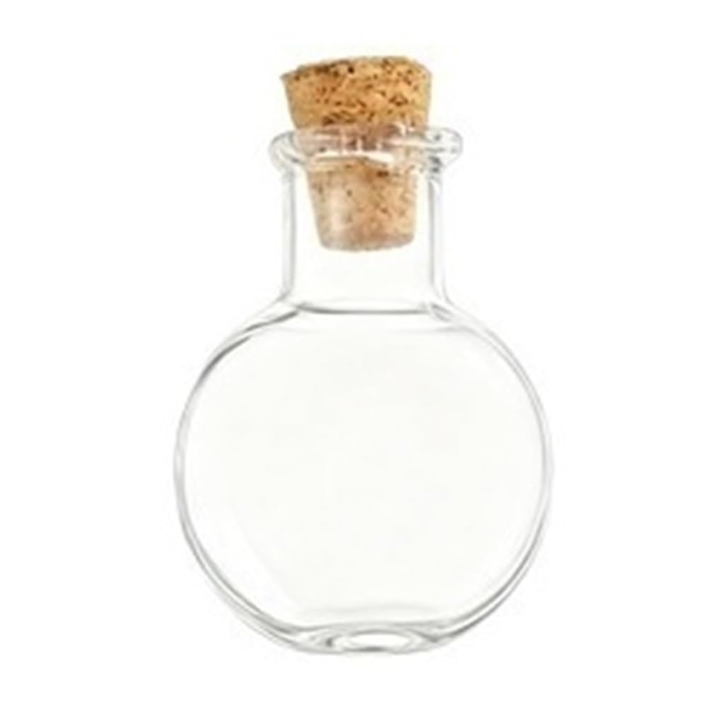 GOCENJIU Small Storage Vial 10pcs Transparent Small Borosilicate Glass Bottles with Cork, Decoration Drift Bottle Mini Empty Jars