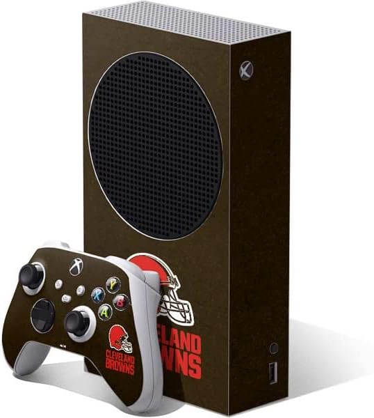 Skinit Decal Gaming Skin Compatible with Xbox Series S Bundle - Officially Licensed NFL Cleveland Browns Design