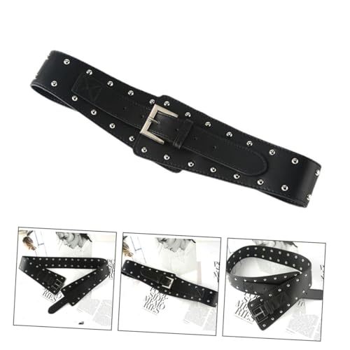 PU Leather Punk Style Female Waist Belt Oblique Strap Decoration for Women Fashion Accessory3