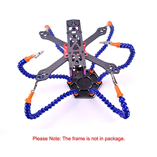 YoungRC Soldering Station with 6 Flexible Soldering Helping Hand Arms Soldering Tool for DIY Soldering,Assembly, Repair, Modeling, Hobby