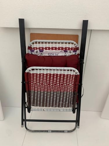 Image of Industries Seating Furniture Folding Plastic. Chair with Strong Square Handle+Free 6mm pad for Laptop and Reading - Multicolour (SDLM-09)