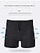 ZERAOKE Men's Boxer Briefs Swim Trunks Triathlon Athletic Training Surfing Swimsuit,Men Square Leg Swim Shorts-Black Short-XL