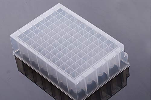 Azzota 2ml 96-well Deep Well Plate, V-bottom, Square, Sterile, 5/pk, 50/case, same as THERMO 95040460, 95040462